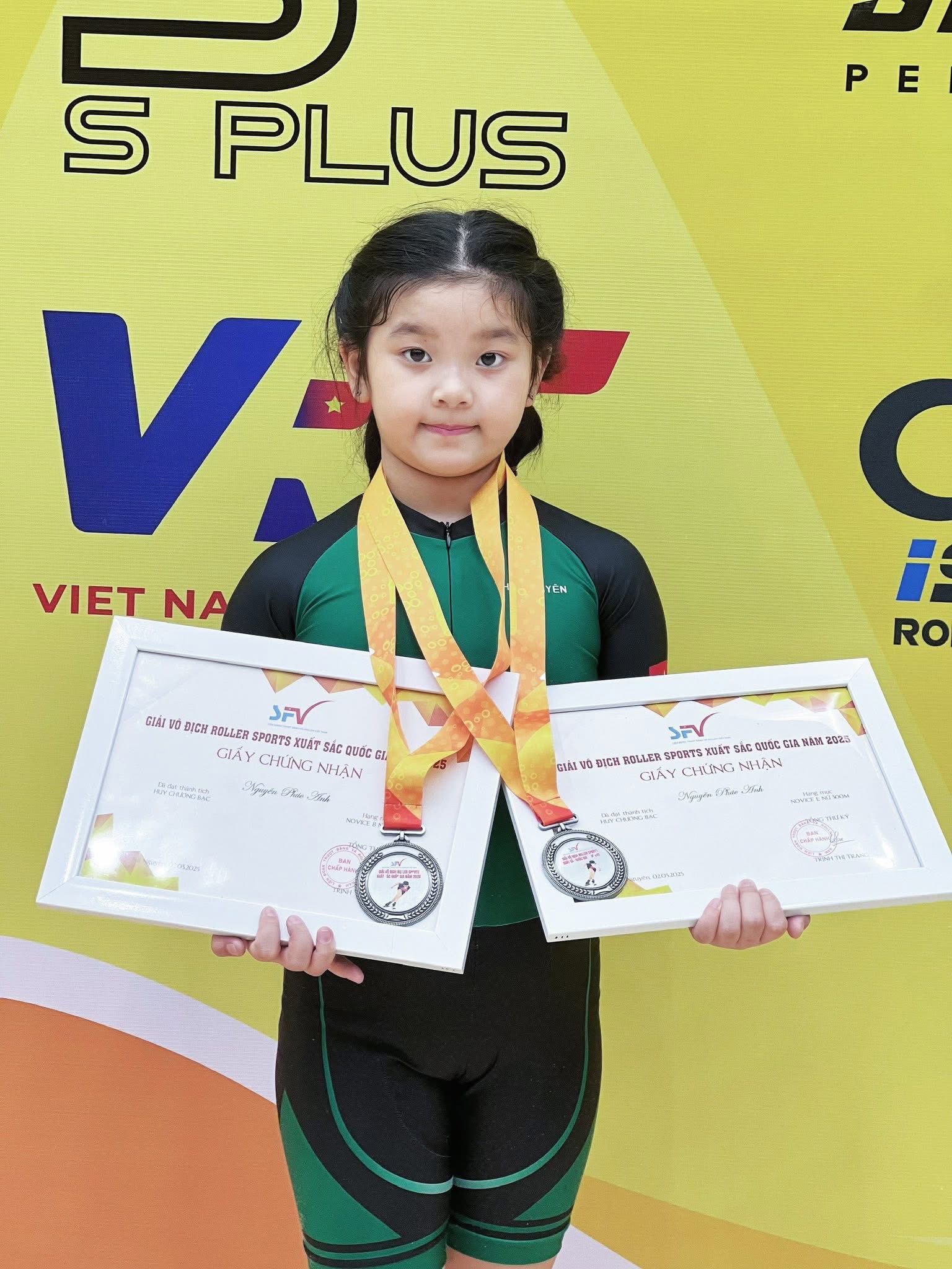 Phúc Anh xuất sắc giành 2 Huy chương Bạc tại Giải Vô địch Patin Quốc gia.