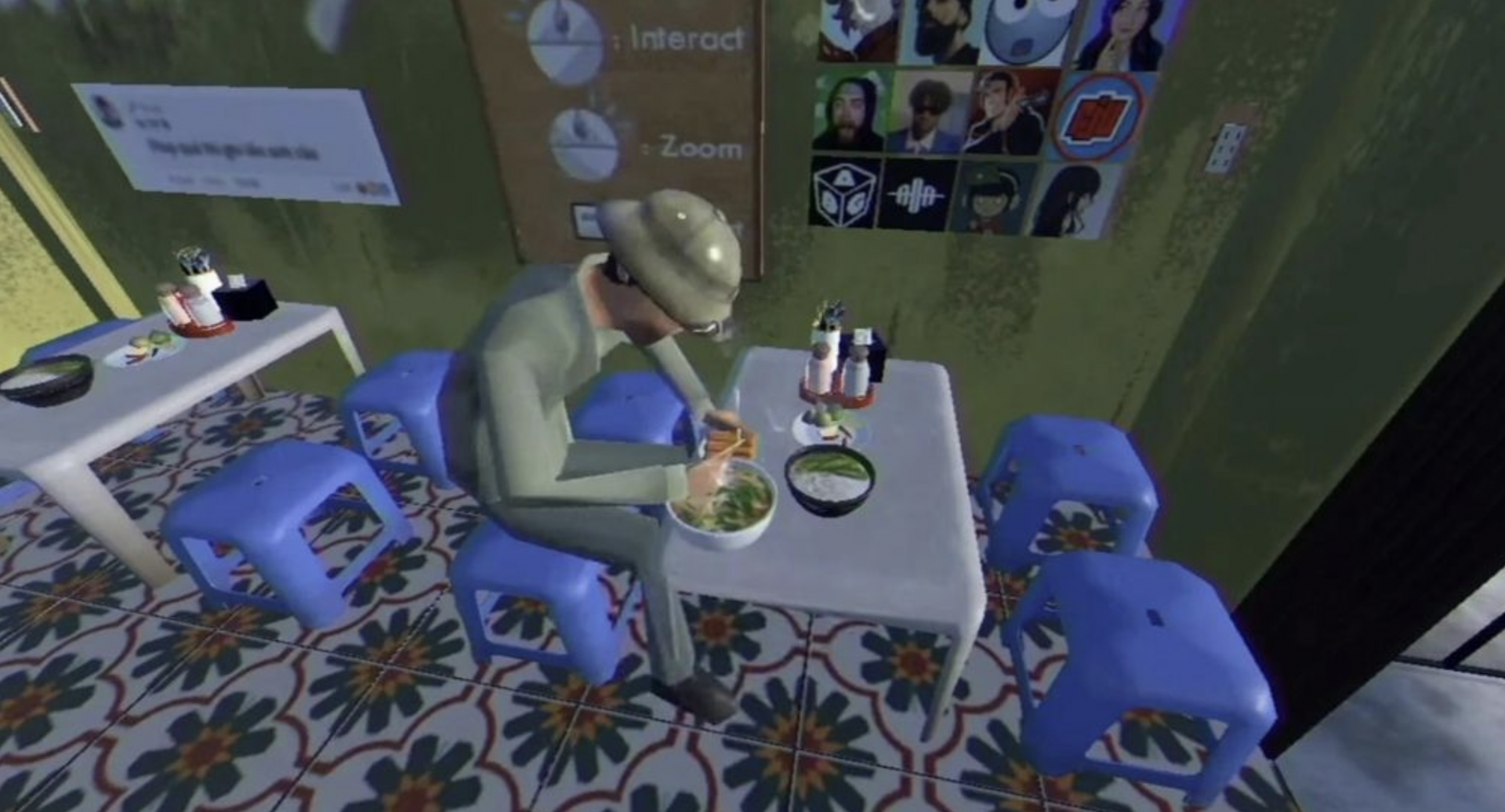 Hình ảnh bên trong quán phở.