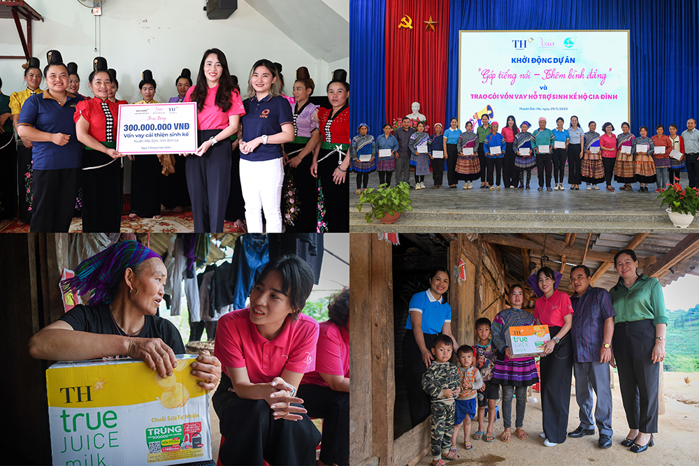 Quỹ Vì Tầm Vóc Việt đến các điểm vùng Điện Biên, Lào Cai hỗ trợ phụ nữ trong các năm 2023, 2024.