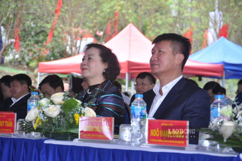 Phó Thủ tướng Chính phủ Phạm Thị Thanh Trà dự lễ khởi công tại Lào Cai.