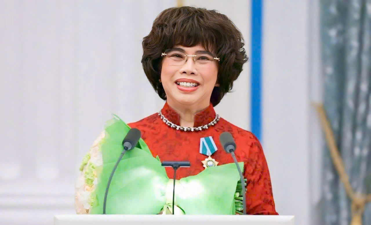 Bà Thái Hương chia sẻ sau khi nhận Huân chương Hữu nghị của Nhà nước Nga.