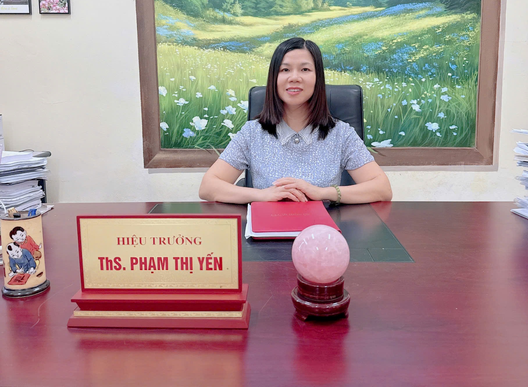 Cô Phạm Thị Yến – Bí thư Chi bộ, Hiệu trưởng nhà trường cho biết, phong trào Đội là niềm tự hào của thầy và trò trường THCS Lê Quý Đôn.