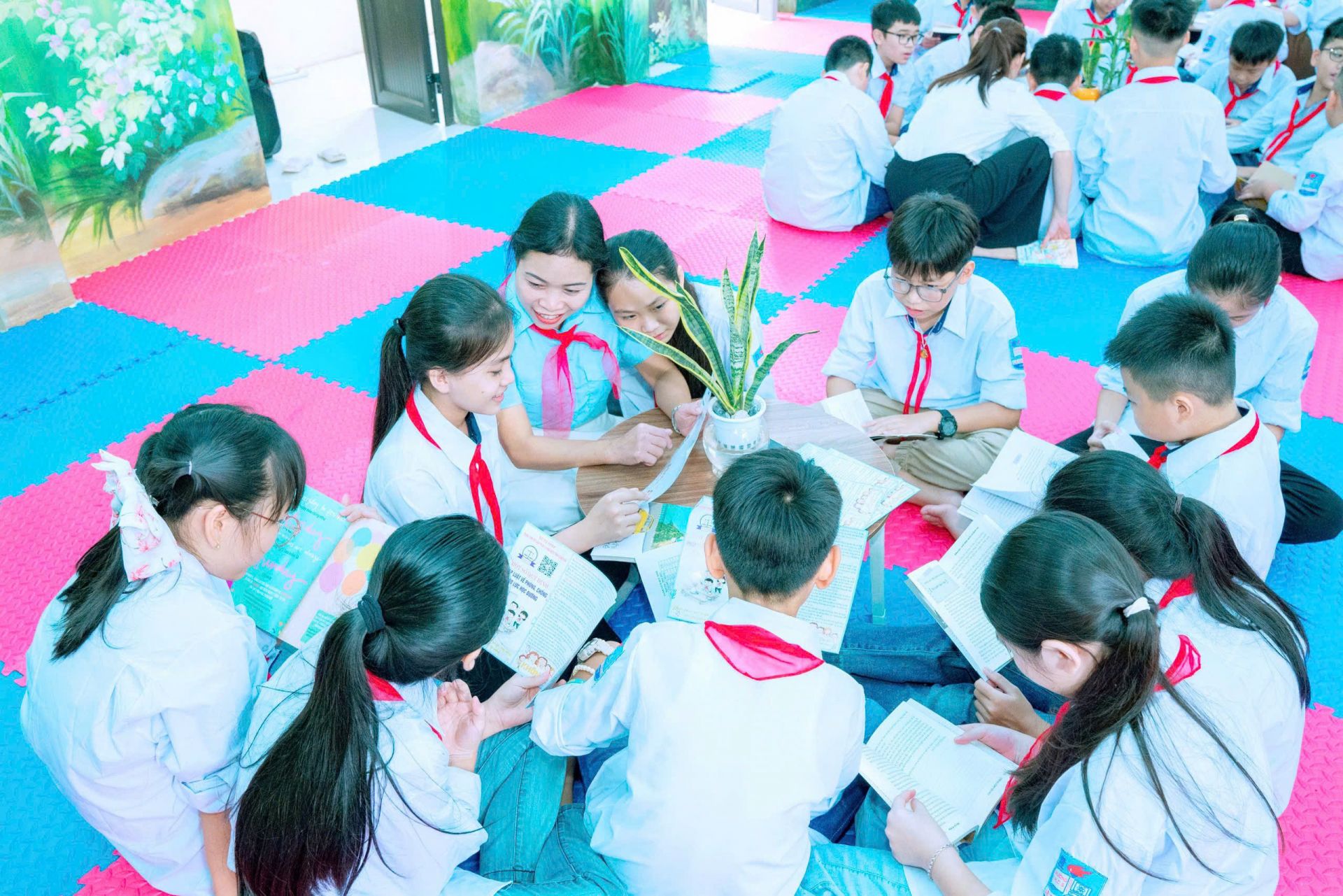 Liên đội chú trọng phát triển văn hóa đọc, giúp đội viên thêm yêu sách và ham học hỏi.