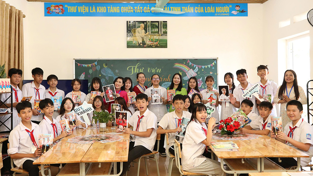 Thầy cô và học sinh THCS Đồng Bẩm gửi lời cảm ơn tới dự án và các đơn vị đồng hành.