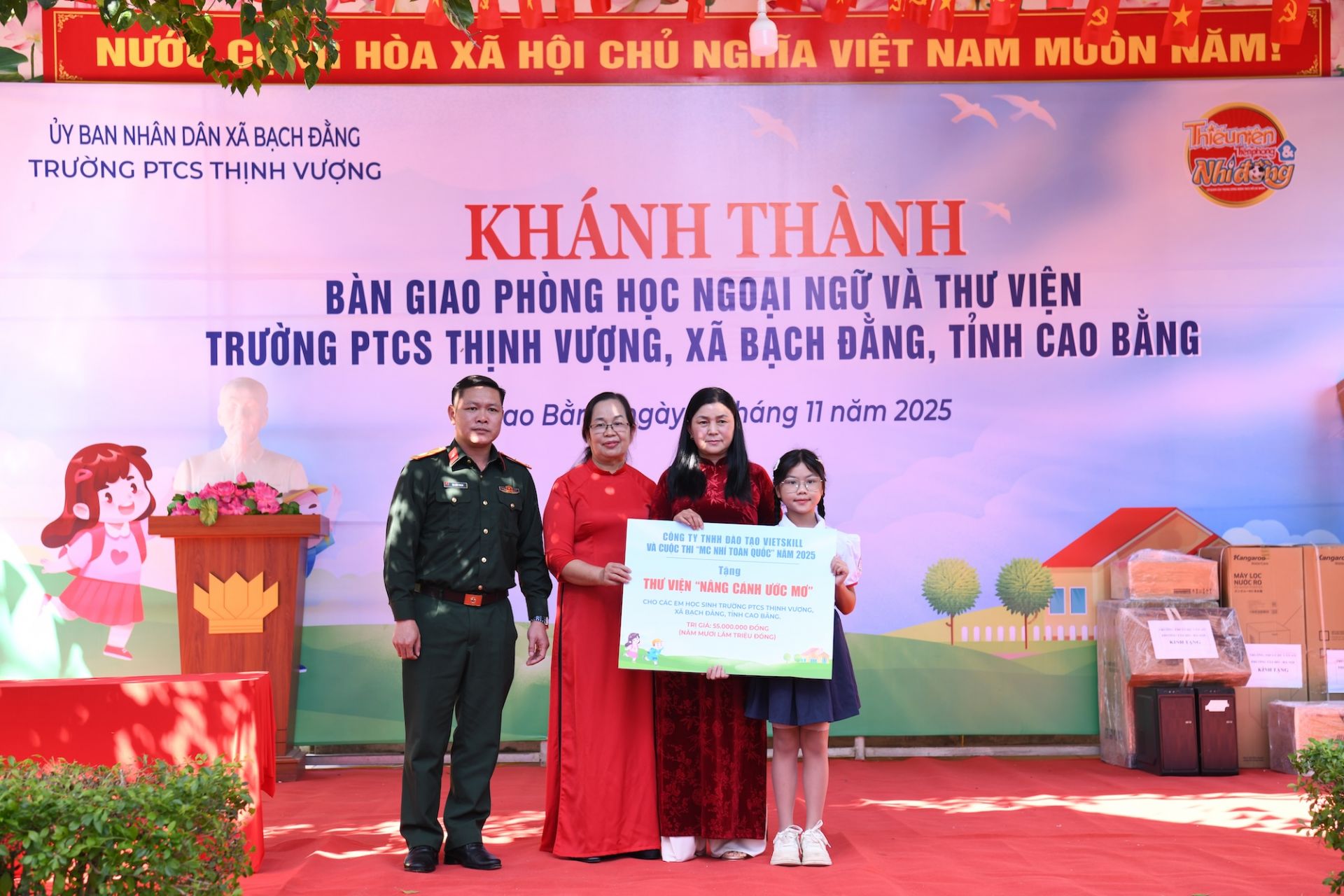 Hoạt động có sự đồng hành của Neslé Việt Nam và Vietskill.