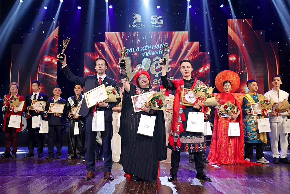 Vinh danh Quán quân ở 3 dòng nhạc tại mùa giải năm nay.