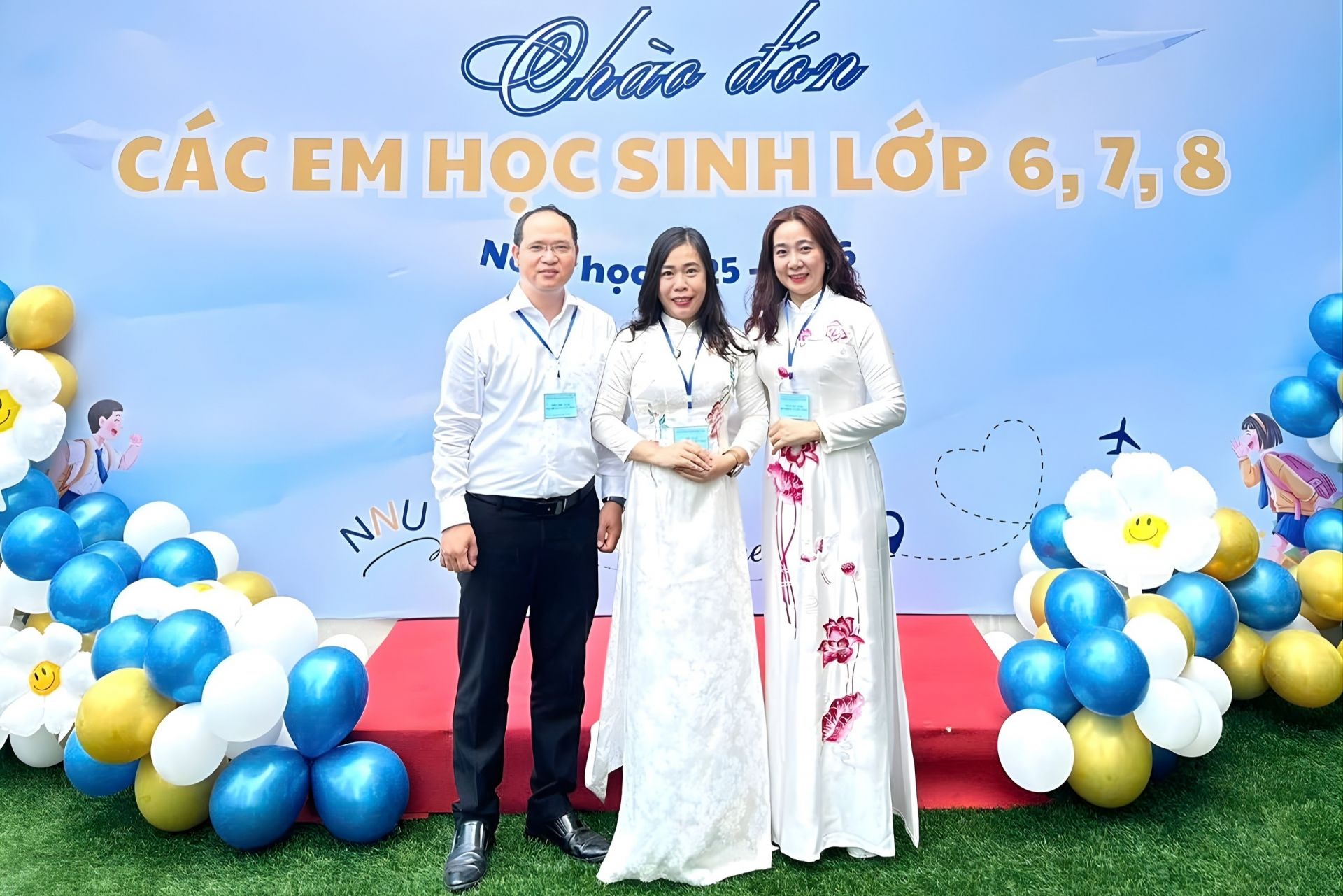 Ban Giám hiệu trường THCS Nguyễn Như Uyên năm học 2025-2026.