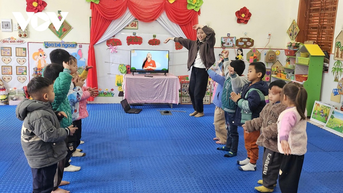 Phòng lớp học đảm bảo kín gió và giữ ấm cho trẻ.