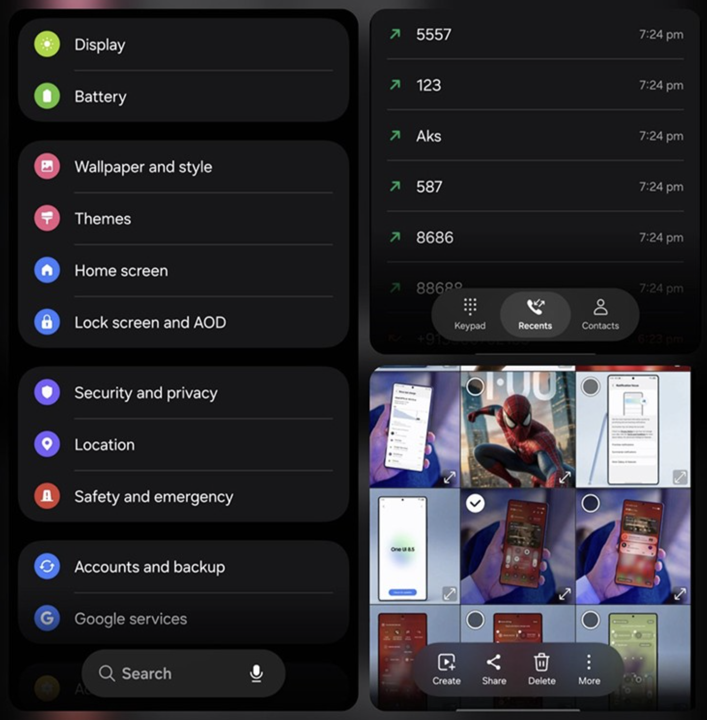 Dark Mode sẽ thực sự thể hiện mình trong One UI 8.5.