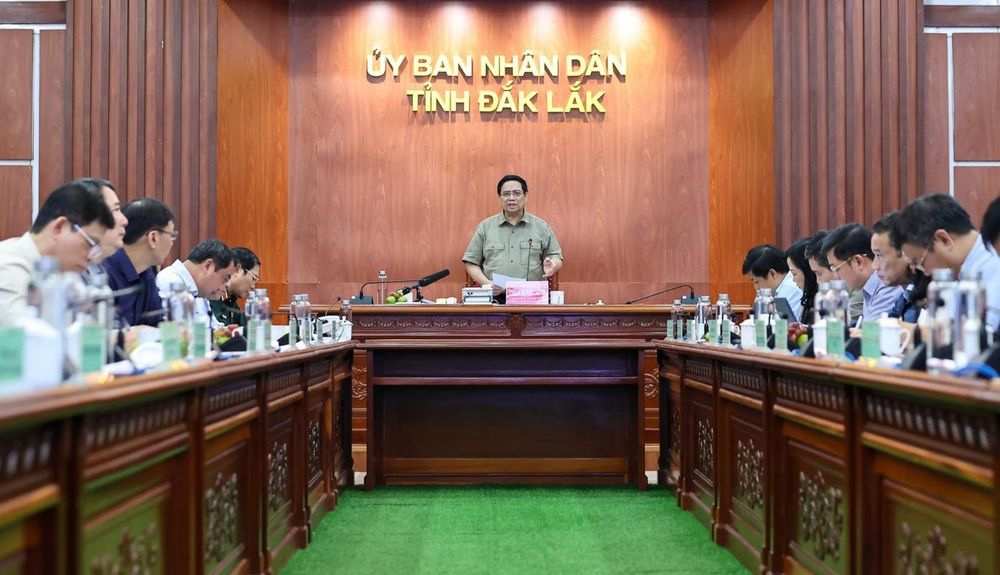 Thủ tướng Phạm Minh Chính phát biểu tại cuộc họp.