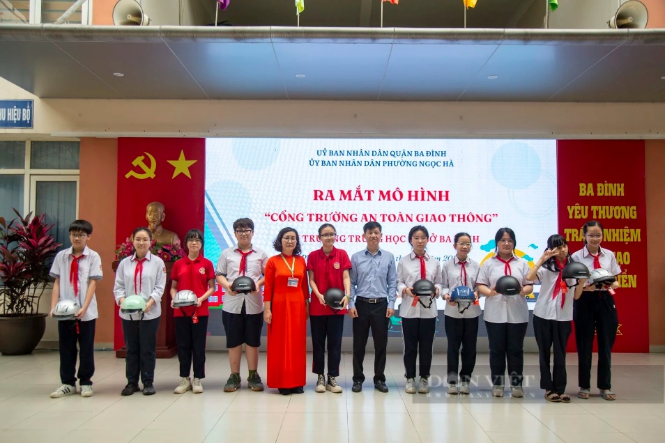 Mô hình “Cổng trường ATGT” được triển khai tại nhiều trường học.