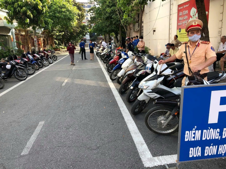 Mô hình cổng trường ATGT tại trường TH&THCS Trần Quốc Toản.