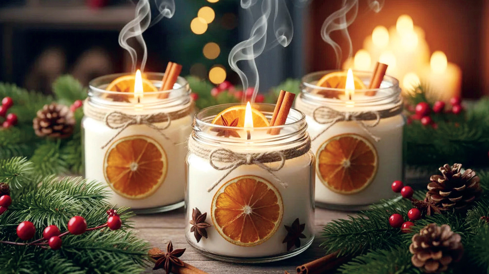 Phù phép Giáng sinh với nến thơm