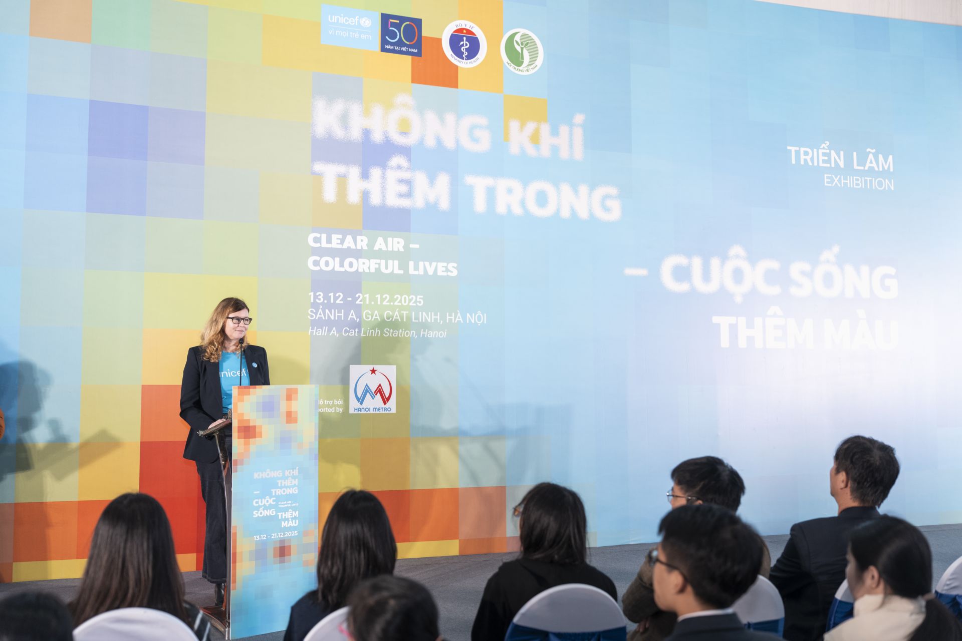 B&agrave; Silvia Danailov &ndash; Trưởng đại diện UNICEF Việt Nam ph&aacute;t biểu tại chương tr&igrave;nh.