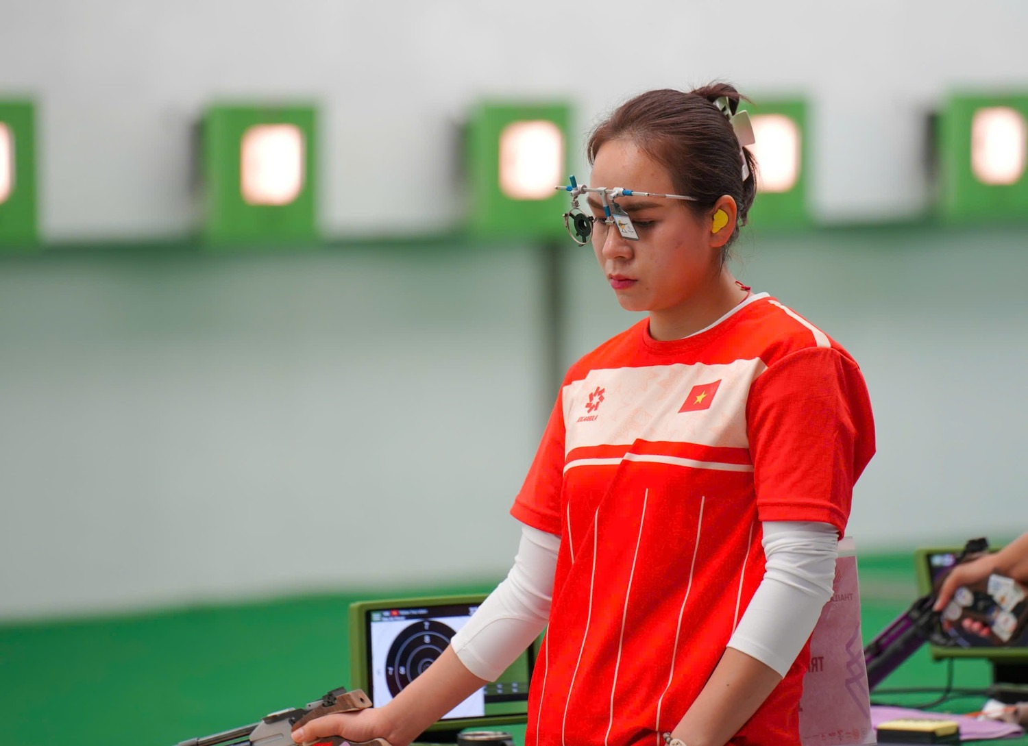 Xạ thủ Trịnh Thu Vinh.