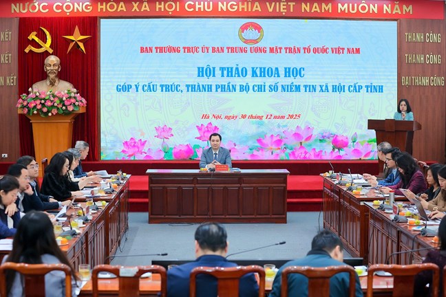 Hoàn thiện cấu trúc, thành phần Bộ chỉ số Niềm tin xã hội cấp tỉnh phù hợp với xu thế quản trị hiện nay