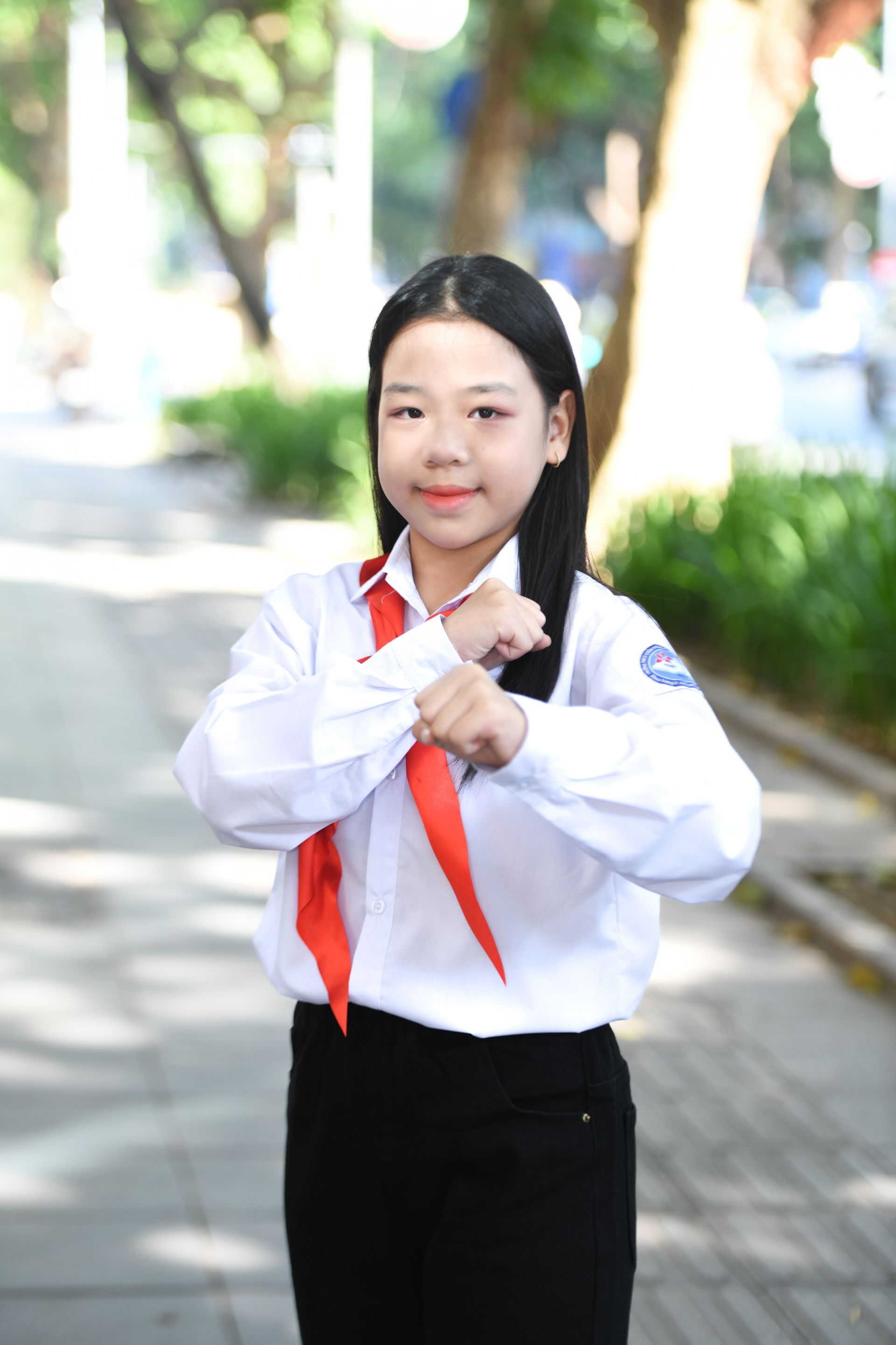 Bạn Ng&ocirc; Quỳnh Chi nổi bật trong lĩnh vực thể thao với nhiều Huy chương V&agrave;ng ở m&ocirc;n v&otilde; Taekwondo.