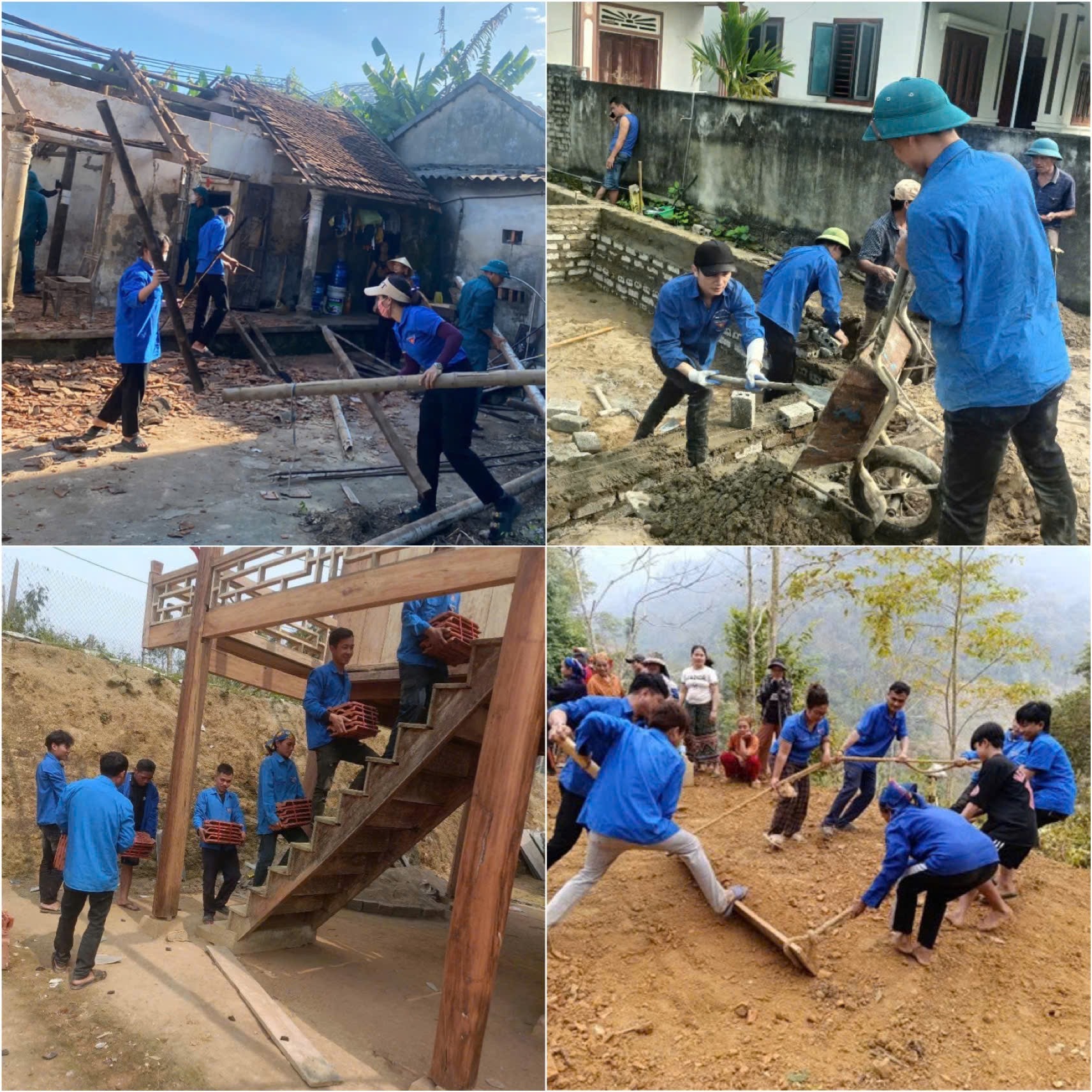 Tuổi trẻ Nghệ An chung tay x&oacute;a nh&agrave; tạm, nh&agrave; dột n&aacute;t.