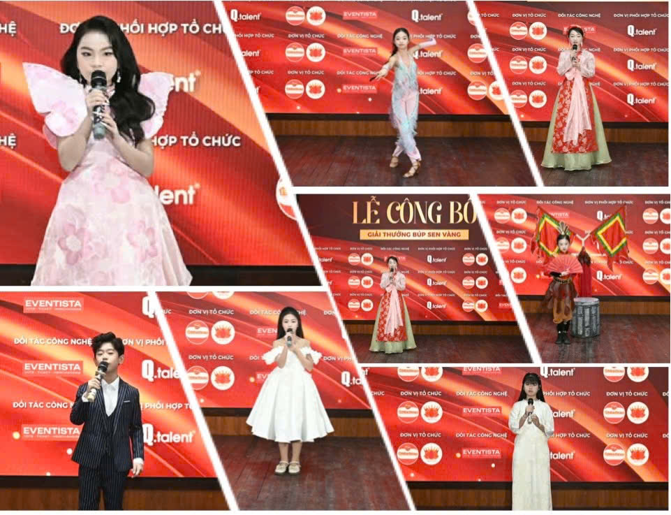 C&aacute;c nghệ sĩ nh&iacute; thể hiện t&agrave;i năng tại Lễ C&ocirc;ng bố Giải thưởng B&uacute;p Sen V&agrave;ng.