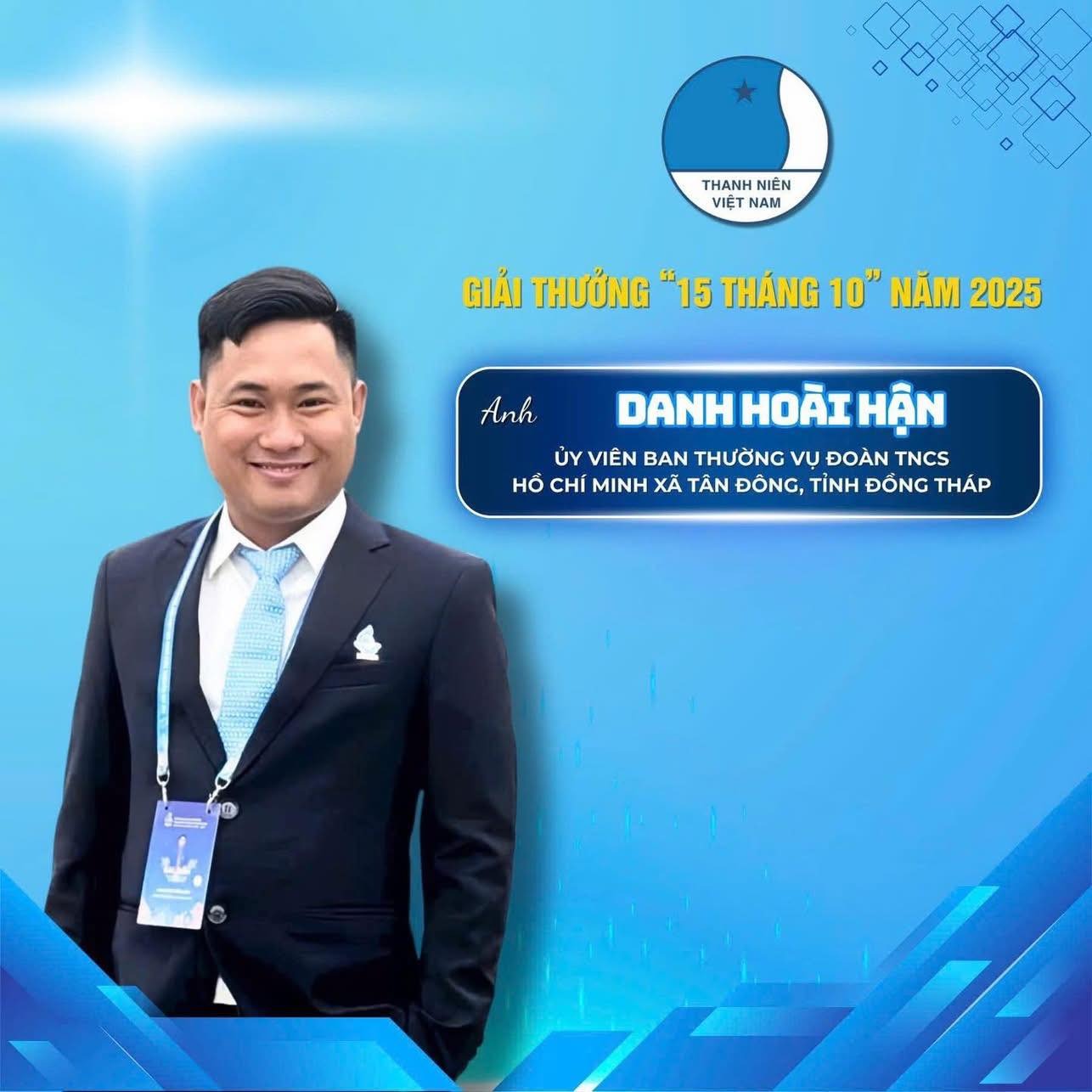 Anh Danh Ho&agrave;i Hận được tuy&ecirc;n dương 