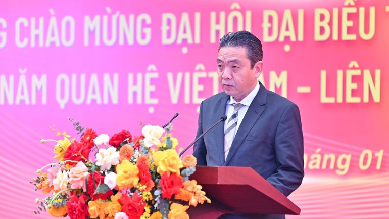 Thứ trưởng Văn h&oacute;a, Thể thao v&agrave; Du lịch Ho&agrave;ng Đạo Cương ph&aacute;t biểu.