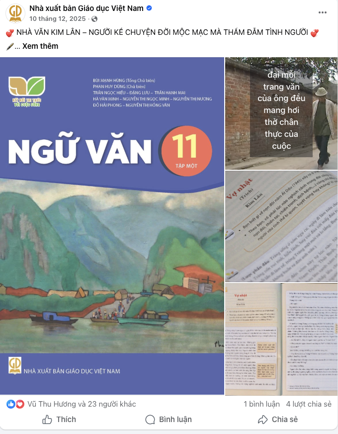 Đến nay, tr&ecirc;n fanpage của NXBGD đ&atilde; cập nhật rất nhiều tư liệu, b&agrave;i học gi&aacute; trị trong chuy&ecirc;n mục &ldquo;G&oacute;c t&aacute;c giả v&agrave; t&aacute;c phẩm&rdquo;.