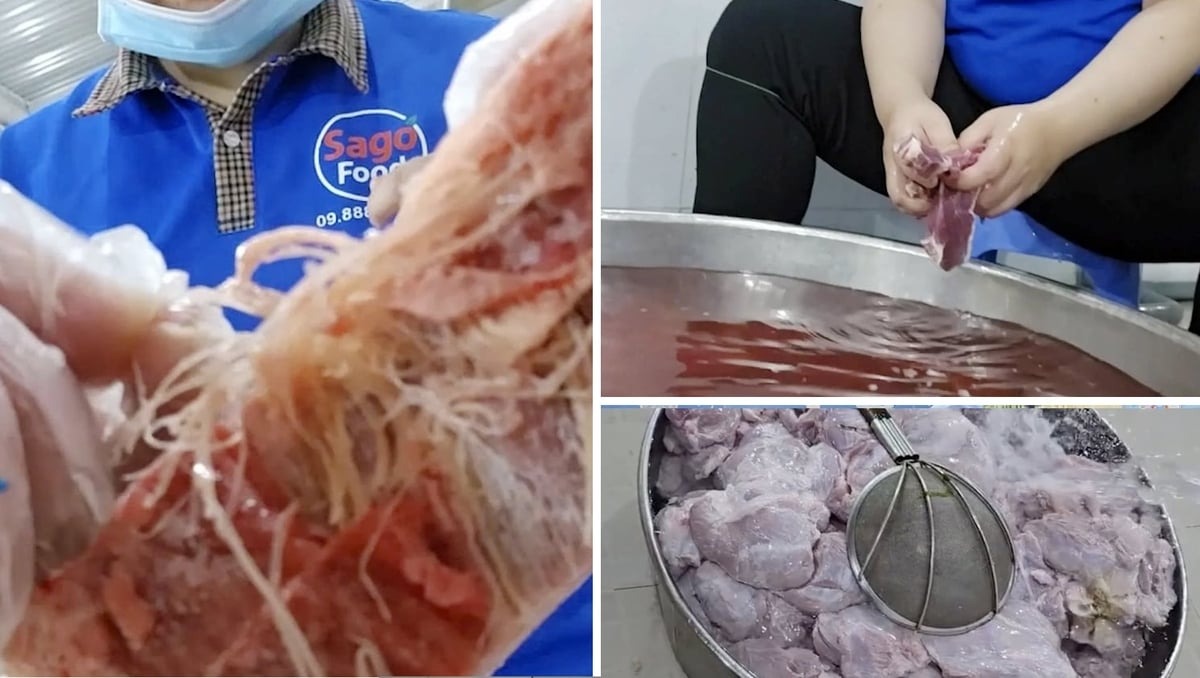 H&igrave;nh ảnh thực phẩm bị nghi ngờ kh&ocirc;ng đảm bảo an to&agrave;n được b&aacute;o ch&iacute; phản &aacute;nh.