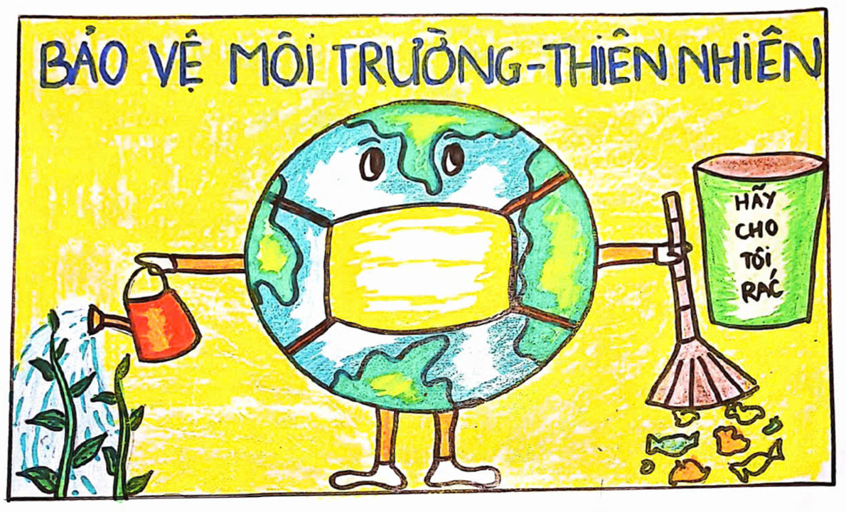 Bạn Nguyễn Bảo An (lớp 3C, trường TH
Trường Sơn, x&atilde; Đức Minh, H&agrave; Tĩnh) gợi &yacute;
c&aacute;ch l&agrave;m để bảo vệ m&ocirc;i trường, thi&ecirc;n nhi&ecirc;n.