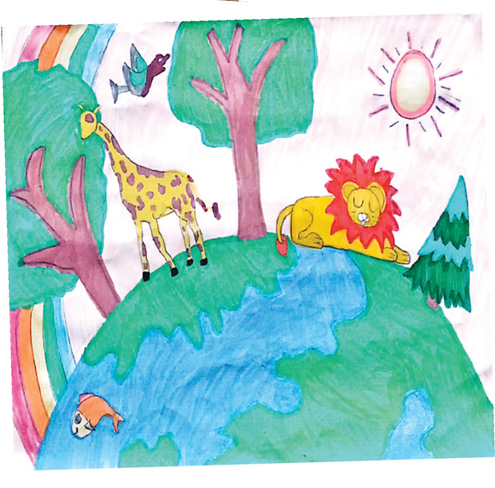 Bạn Trần Hải Đăng (lớp 5B,
trường TH Sơn Ninh, Hương Sơn,
H&agrave; T ĩnh) mong rằng mọi lo&agrave;i vật tr&ecirc;n
Tr&aacute;i Đất n&agrave;y đều được y&ecirc;u thương.