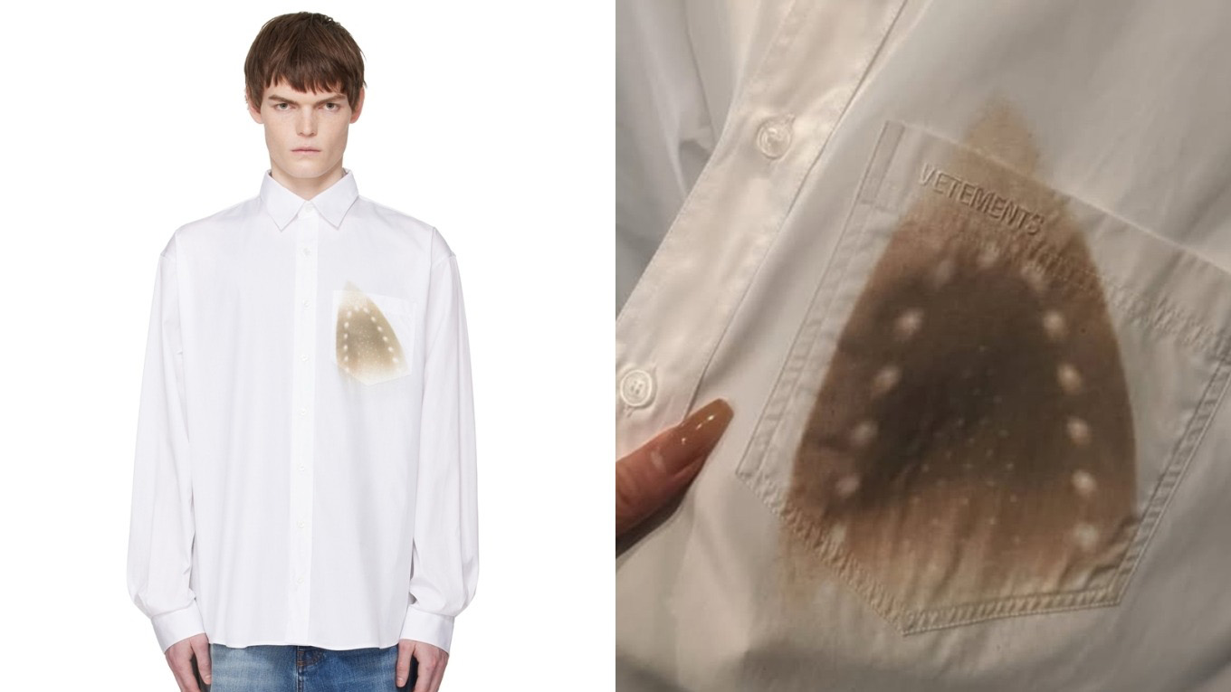 Sơ mi "cháy xém" giá hơn nghìn USD