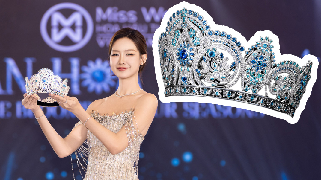 Vương miện Miss World Vietnam 2025 tỏa sáng từ cảm hứng “vườn hoa bốn mùa”