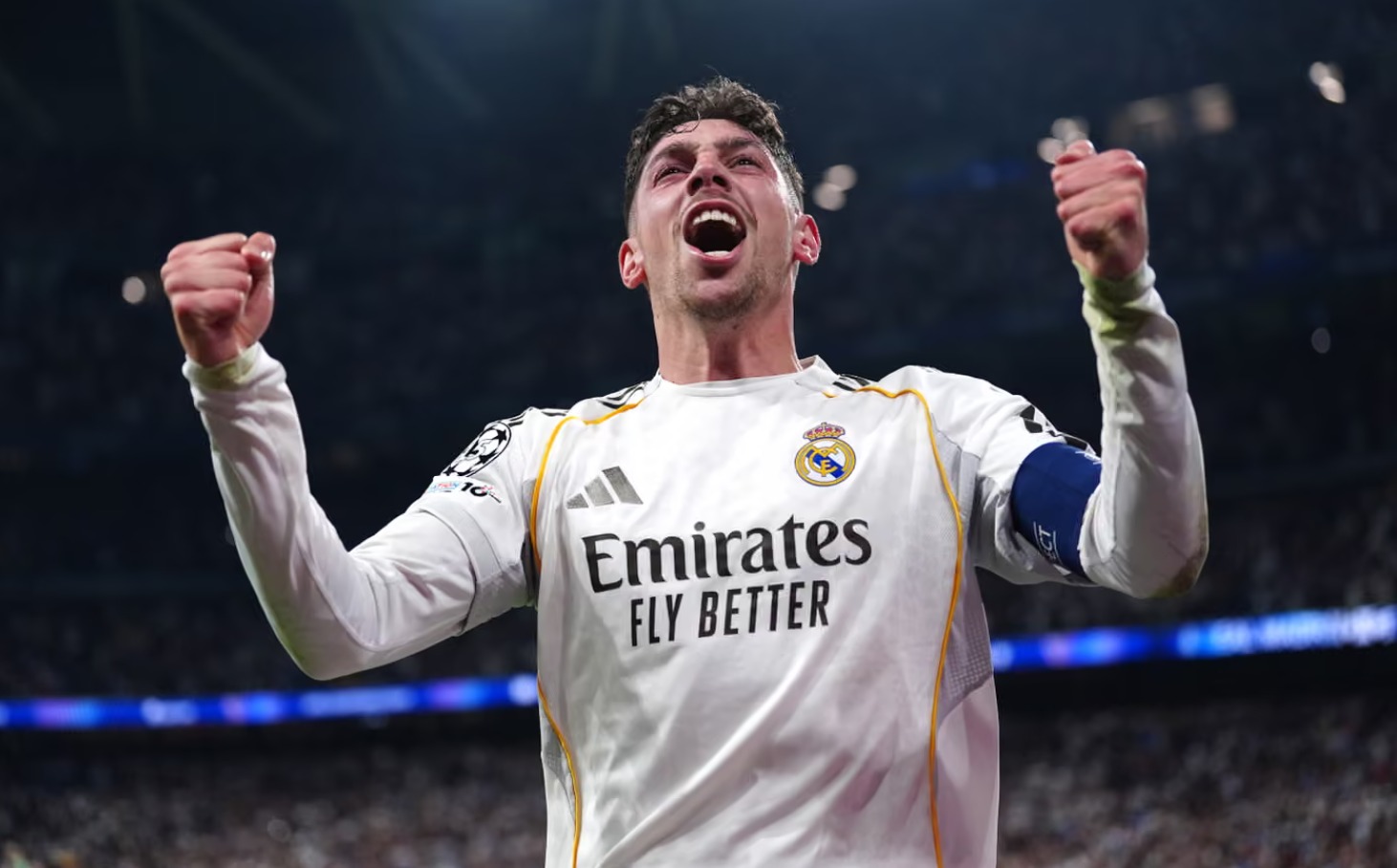 Federico Valverde tỏa s&aacute;ng với c&uacute; hat-trick.