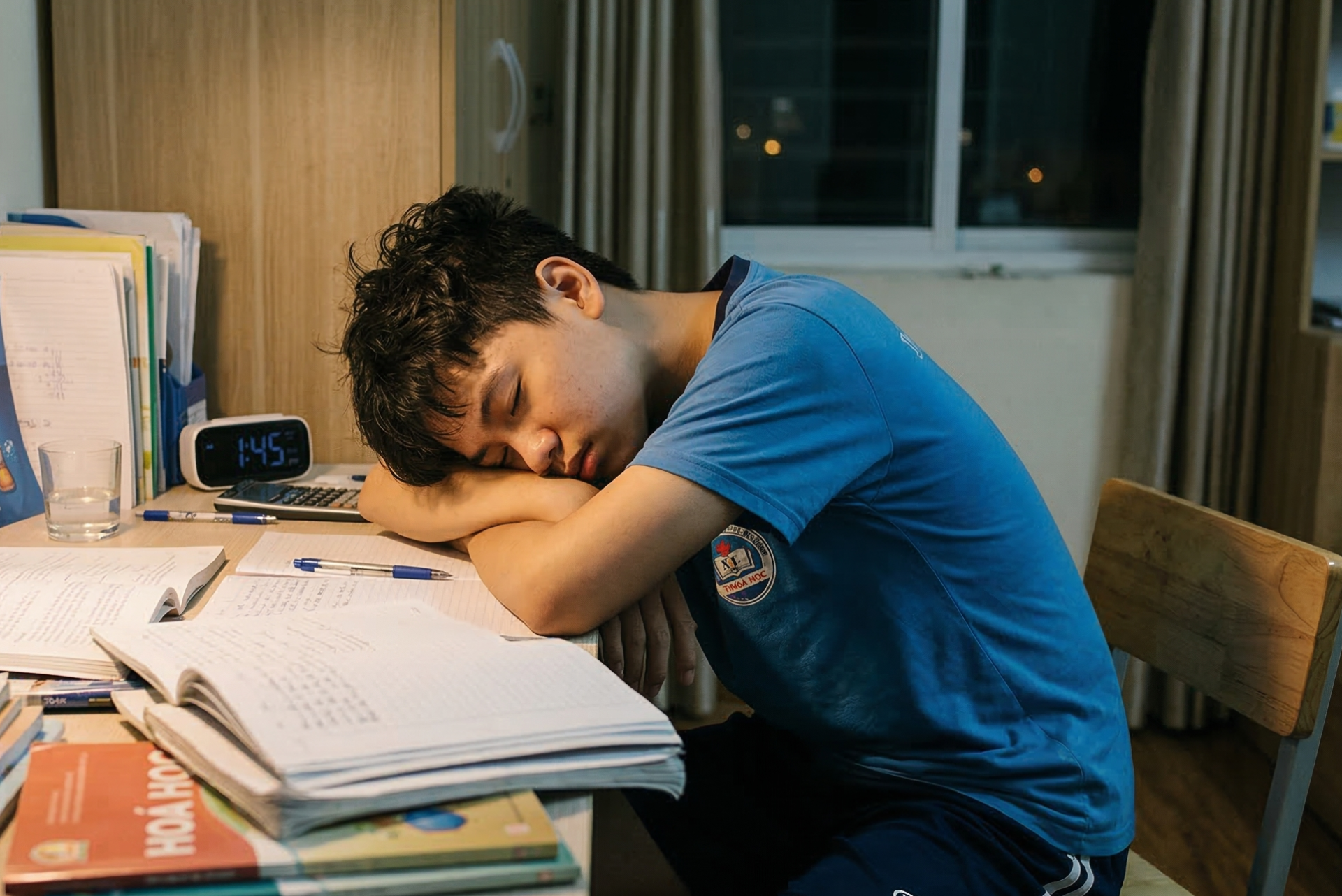 Đừng &ocirc;n thi qu&aacute; mức m&agrave; qu&ecirc;n ngủ bạn nh&eacute;!