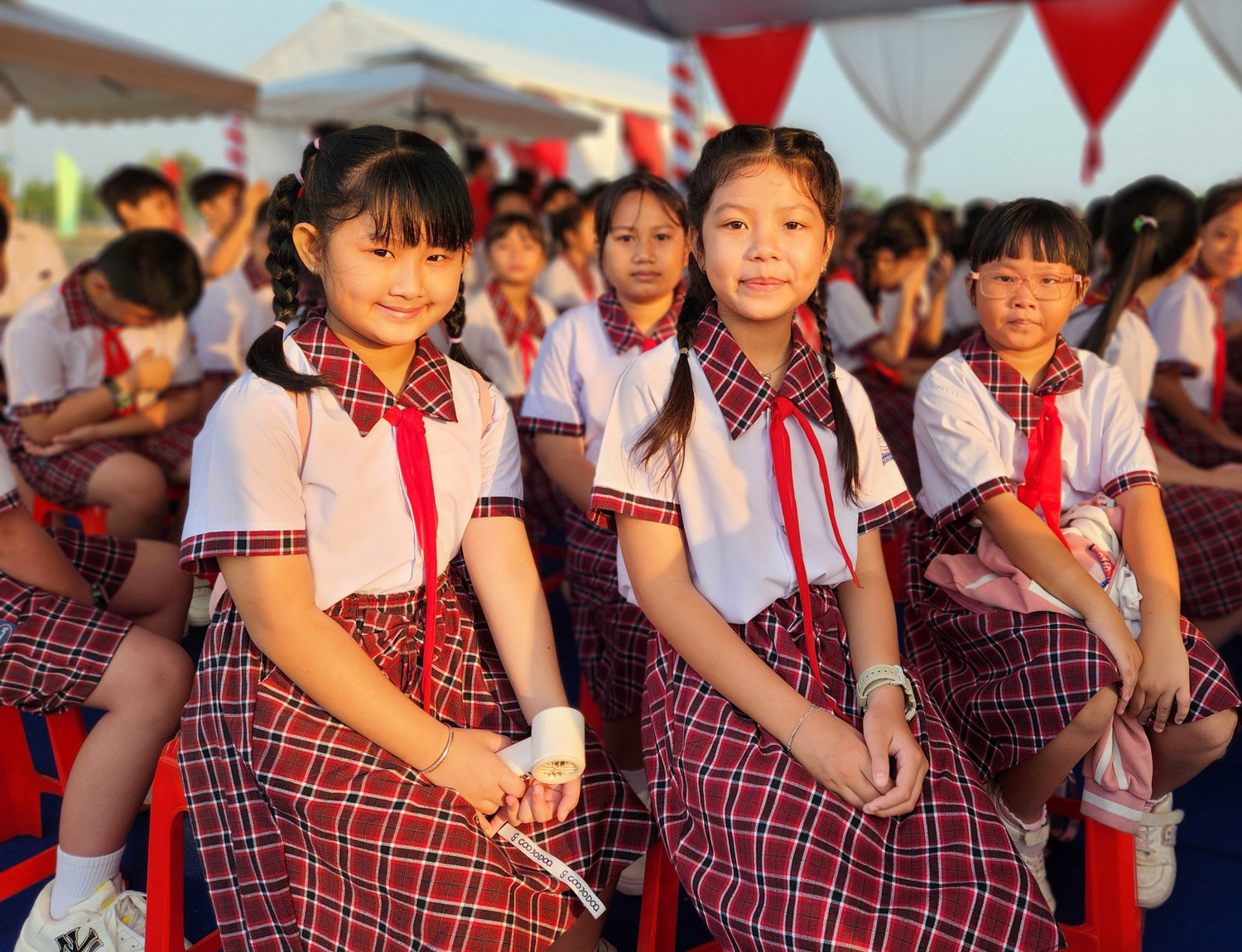 lễ khởi c&ocirc;ng Trường phổ th&ocirc;ng nội tr&uacute; Tiểu học v&agrave; Trung học cơ sở Bến Cầu (x&atilde; Bến Cầu, tỉnh T&acirc;y Ninh)