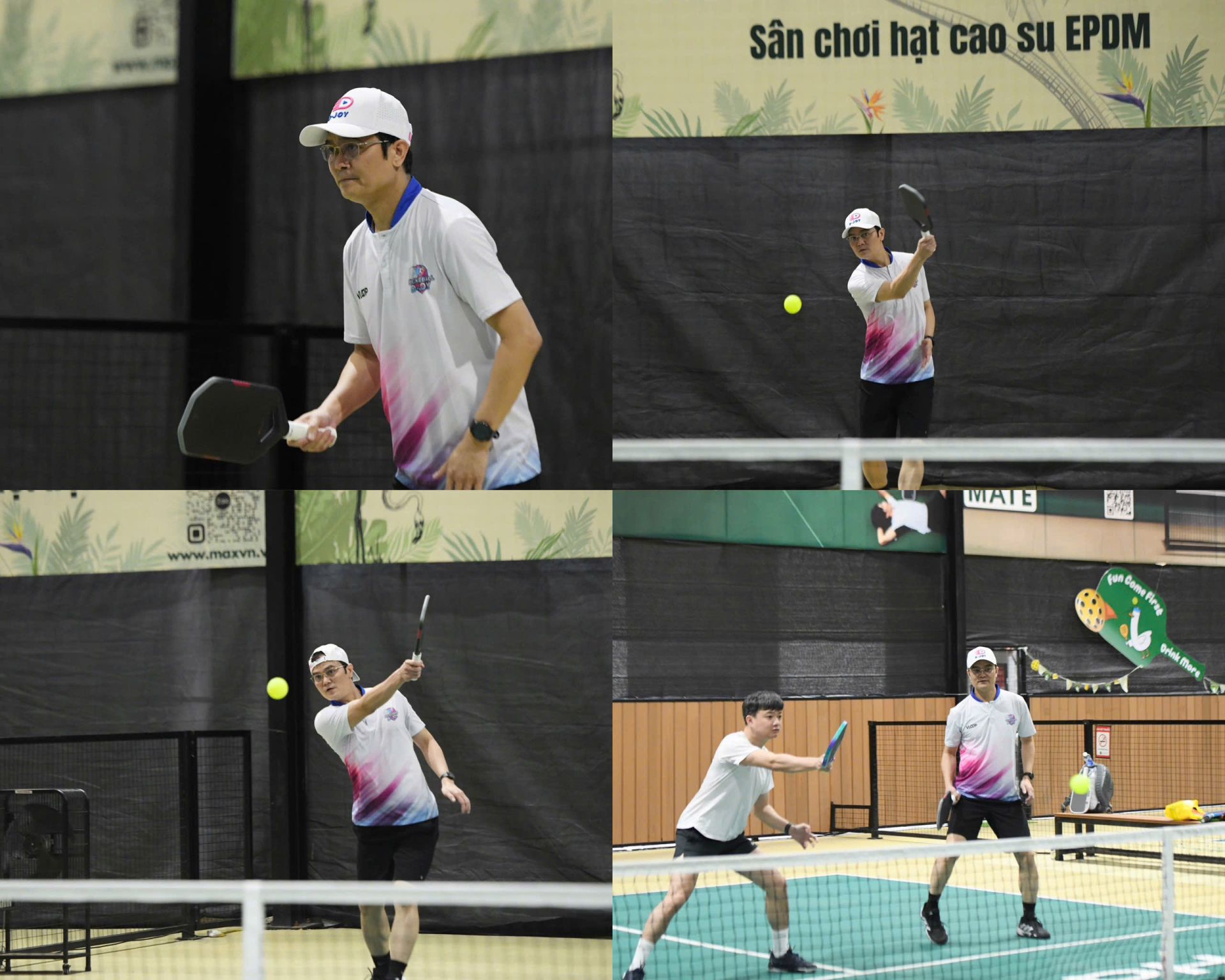 Anh B&ugrave;i Quang Huy thi đấu tại giải.