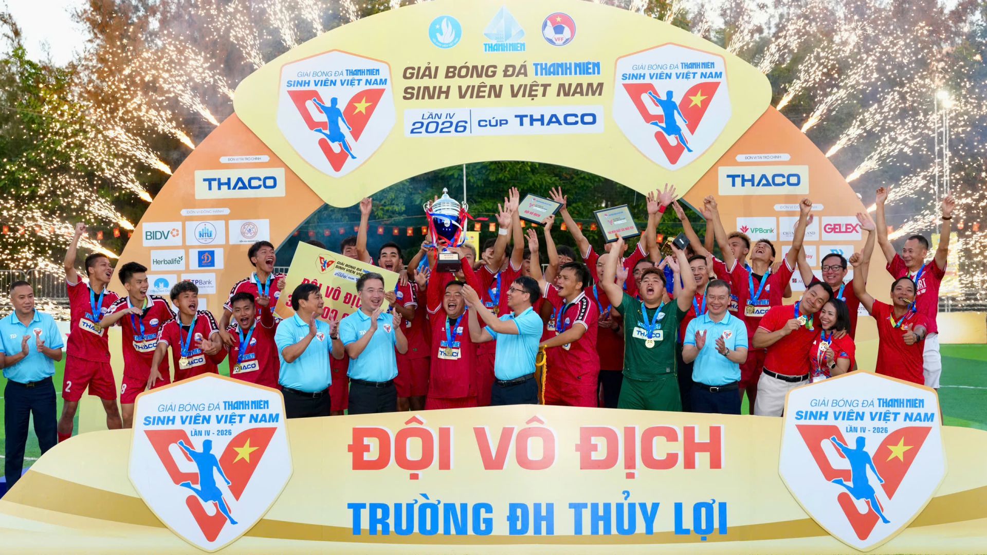 Trường ĐH Thủy lợi Vô địch Giải bóng đá Thanh Niên sinh viên Việt Nam lần IV – 2026