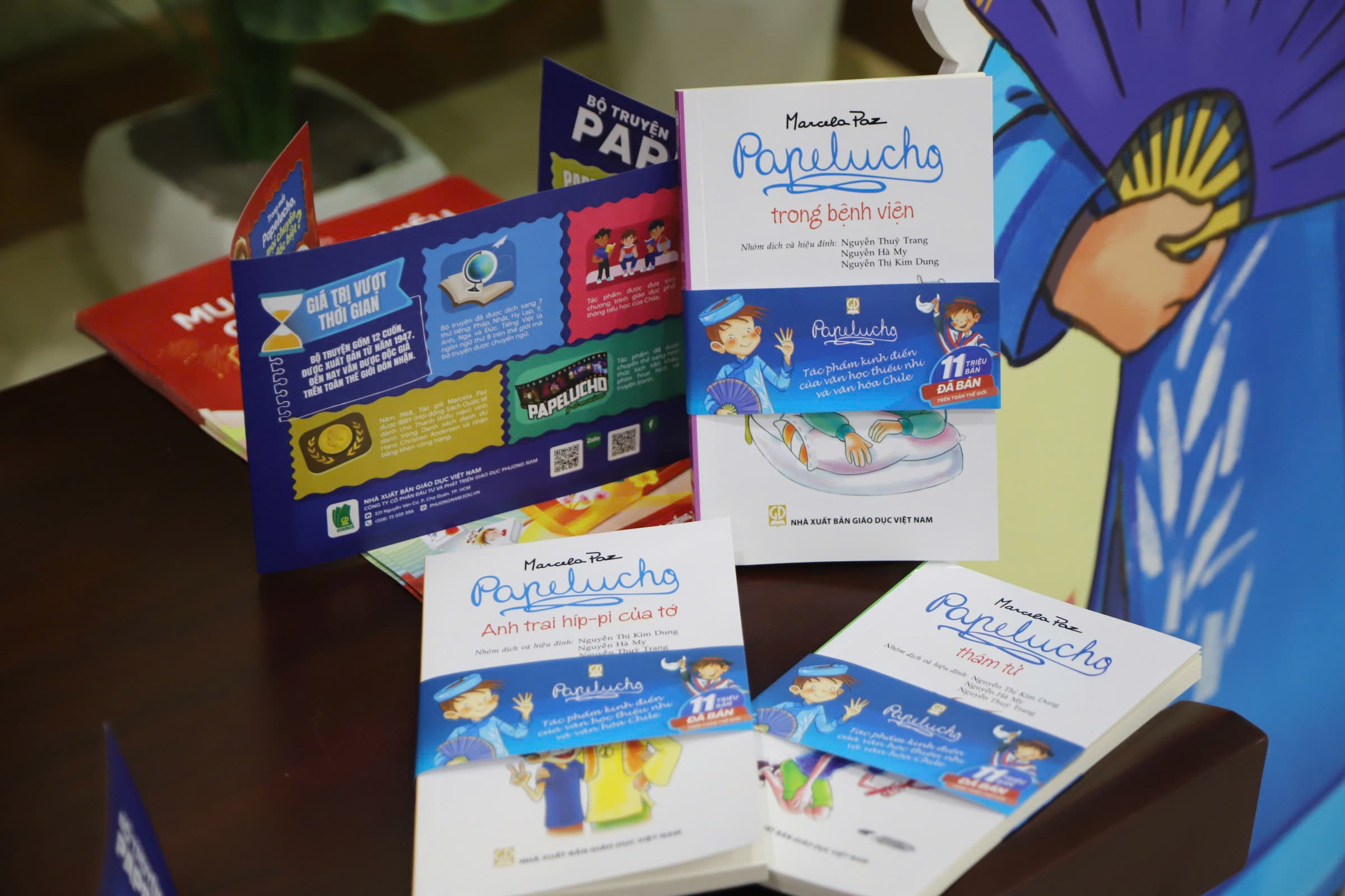 Bộ s&aacute;ch Papelucho do Nh&agrave; xuất bản Gi&aacute;o dục Việt Nam ph&aacute;t h&agrave;nh tại Việt Nam.