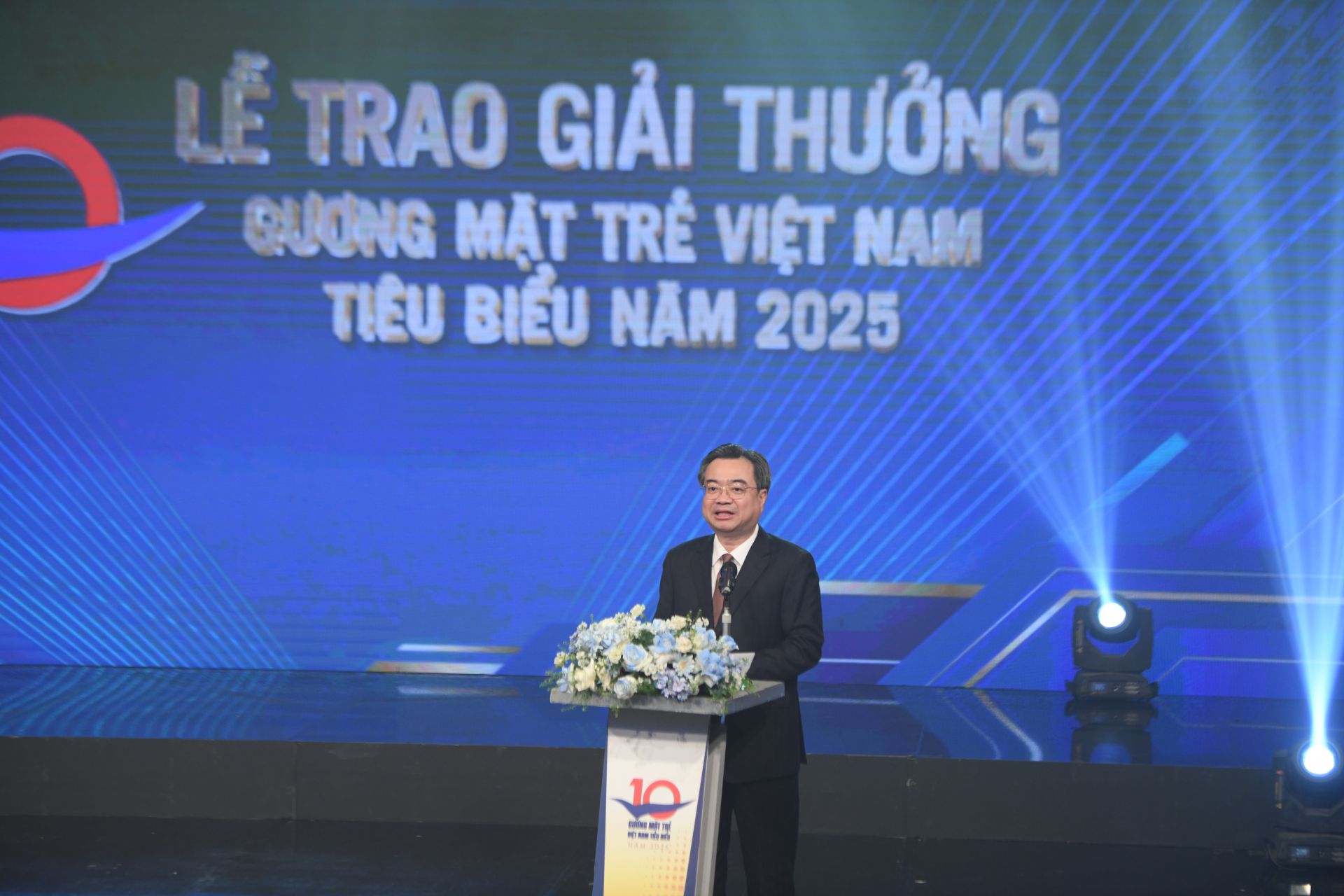 Trưởng Ban Ch&iacute;nh s&aacute;ch, Chiến lược T.Ư Nguyễn Thanh Nghị ph&aacute;t biểu tại buổi lễ.