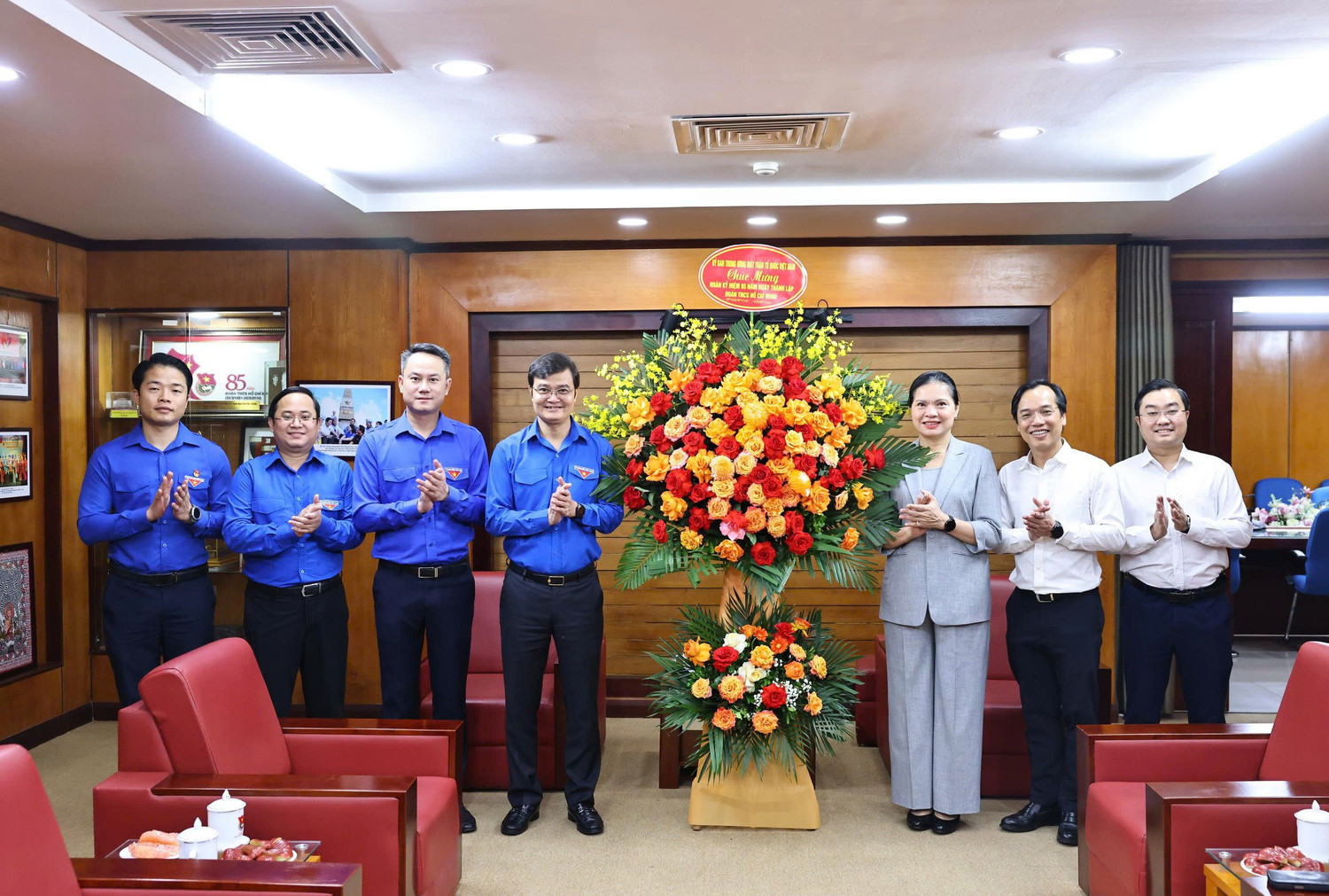 Lãnh đạo Ủy ban Trung ương MTTQ Việt Nam thăm, chúc mừng Trung ương Đoàn