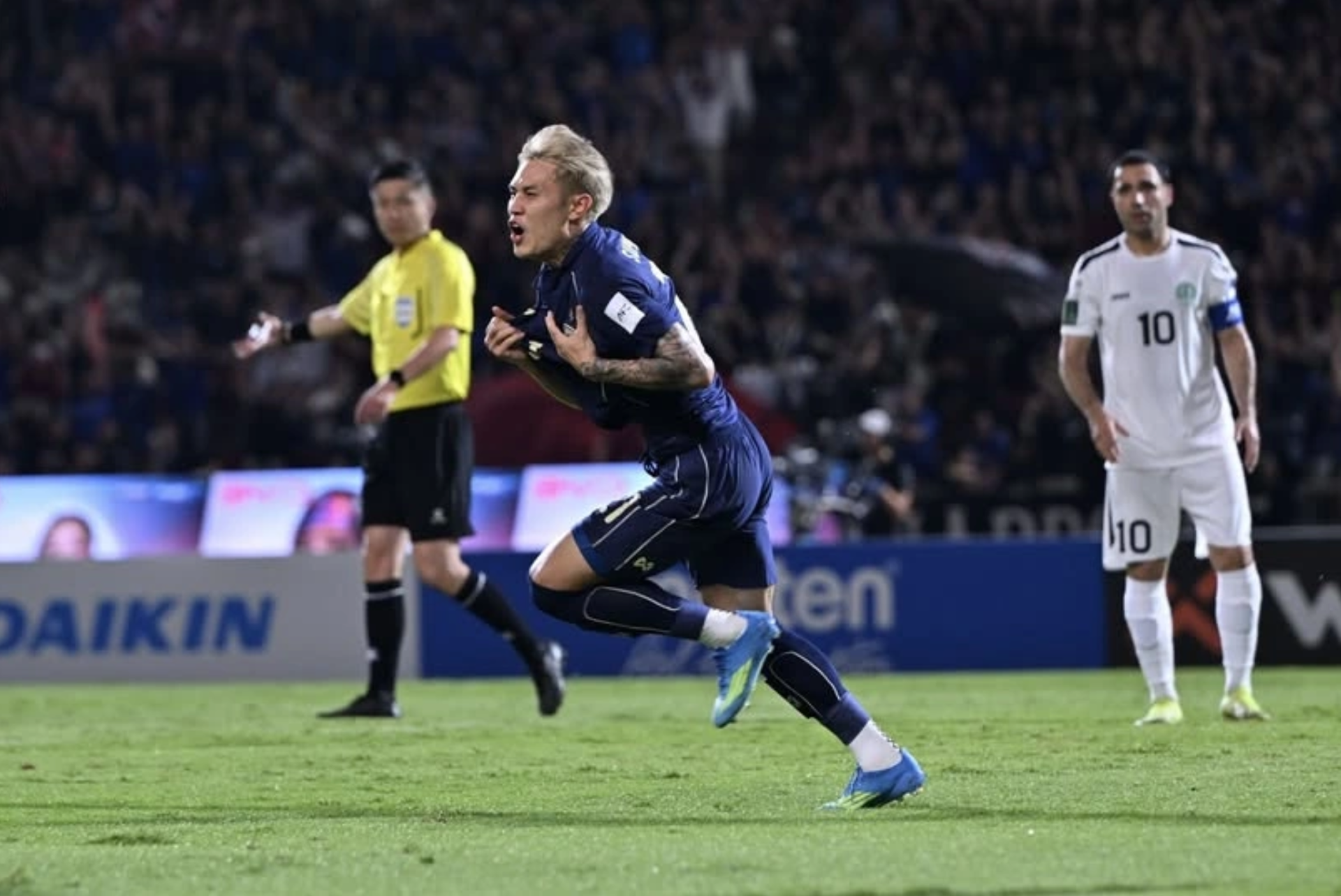 Đội tuyển Th&aacute;i Lan gi&agrave;nh chiến thắng chung cuộc.