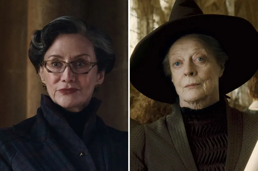 Vai di&ecirc;̃n nữ giáo vi&ecirc;n Minerva McGonagall, trưởng nh&agrave; Gryffindor tại Hogwarts được giao cho Janet McTeer. Vai di&ecirc;̃n được th&ecirc;̉ hi&ecirc;̣n thành bởi nữ di&ecirc;̃n vi&ecirc;n Maggie Smith trong bản đi&ecirc;̣n ảnh.