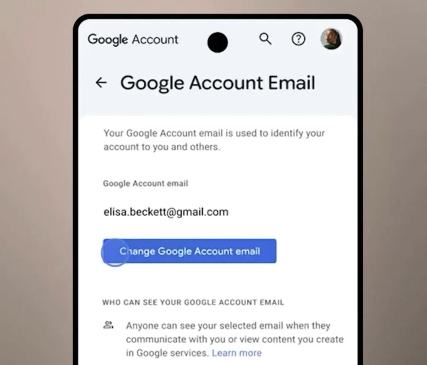 Đ&atilde; c&oacute; thể đổi địa chỉ email cho Gmail.