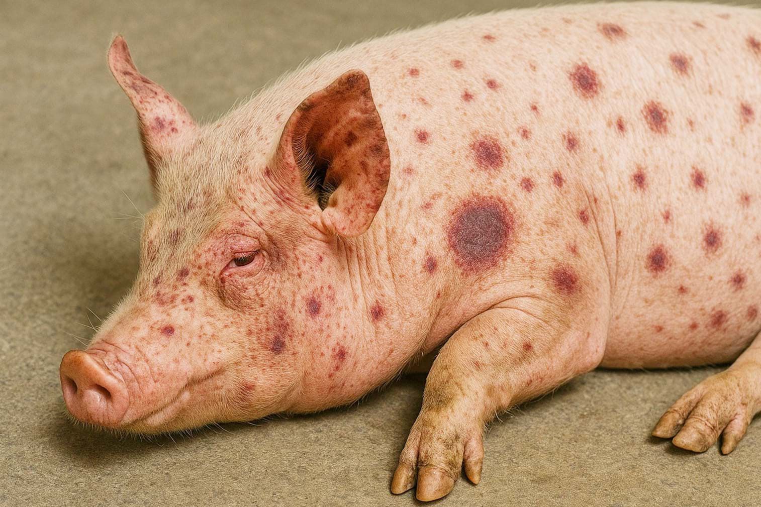 Lợn bị nhi&ecirc;̃m dịch tả ch&acirc;u Phi.