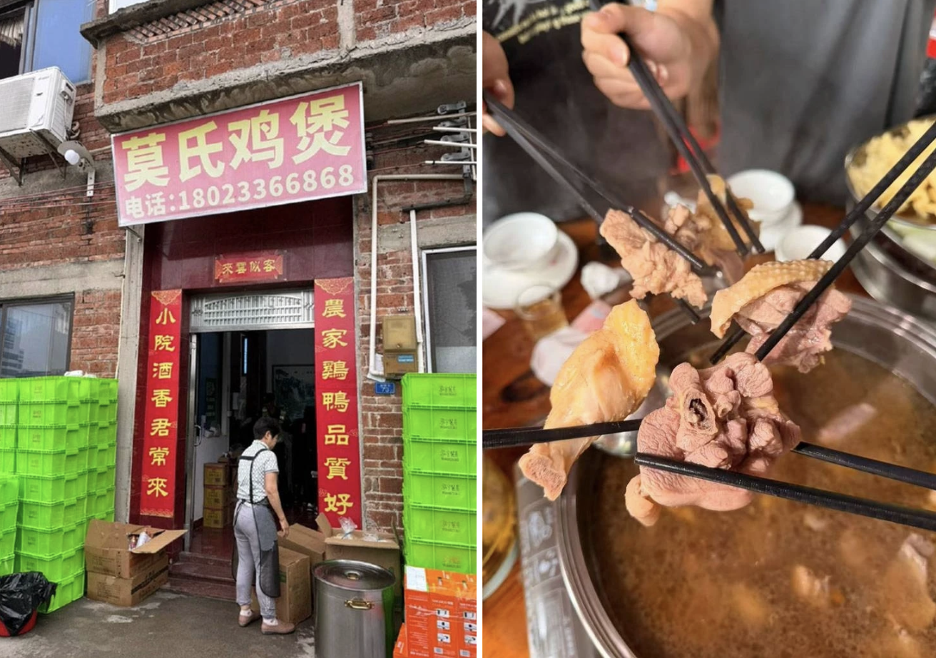 Thức ăn được qu&aacute;n chế biến tại chỗ.