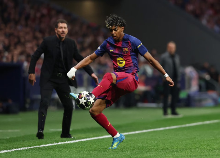 Lamine Yamal đ&atilde; c&oacute; phong độ tốt trong trận lượt về.