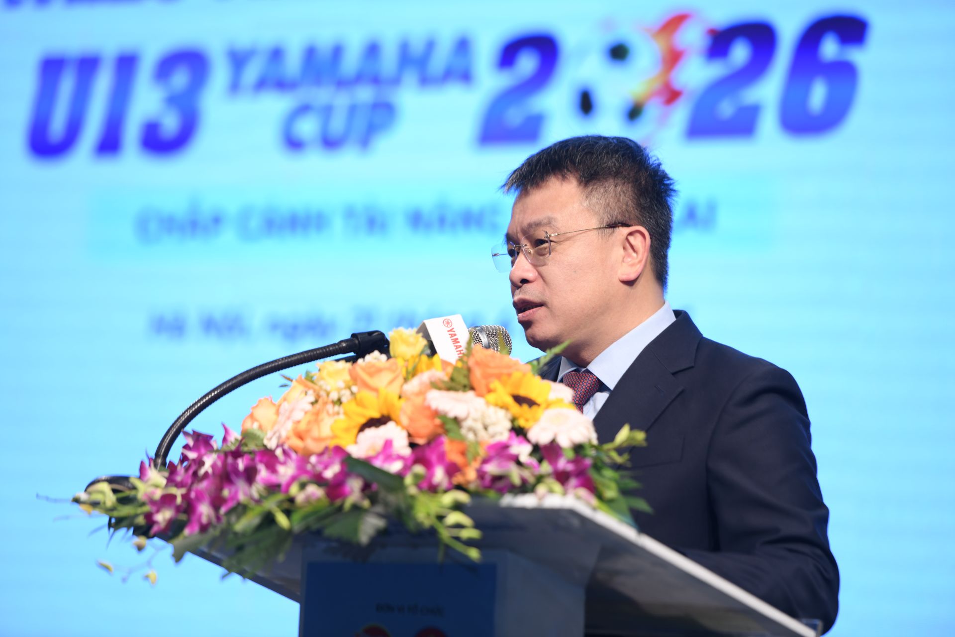 Tổng Bi&ecirc;n tập B&aacute;o Thiếu ni&ecirc;n Tiền phong v&agrave; Nhi đồng Nguyễn Phan Khu&ecirc; ph&aacute;t biểu tại chương tr&igrave;nh.