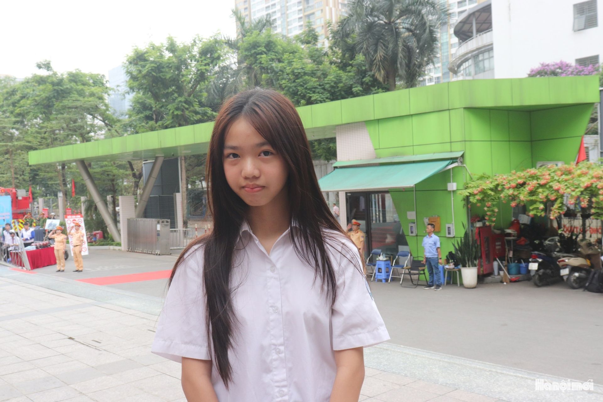 Em Phạm Minh Phương, học sinh lớp 7A9 Trường THCS Trần Duy Hưng.