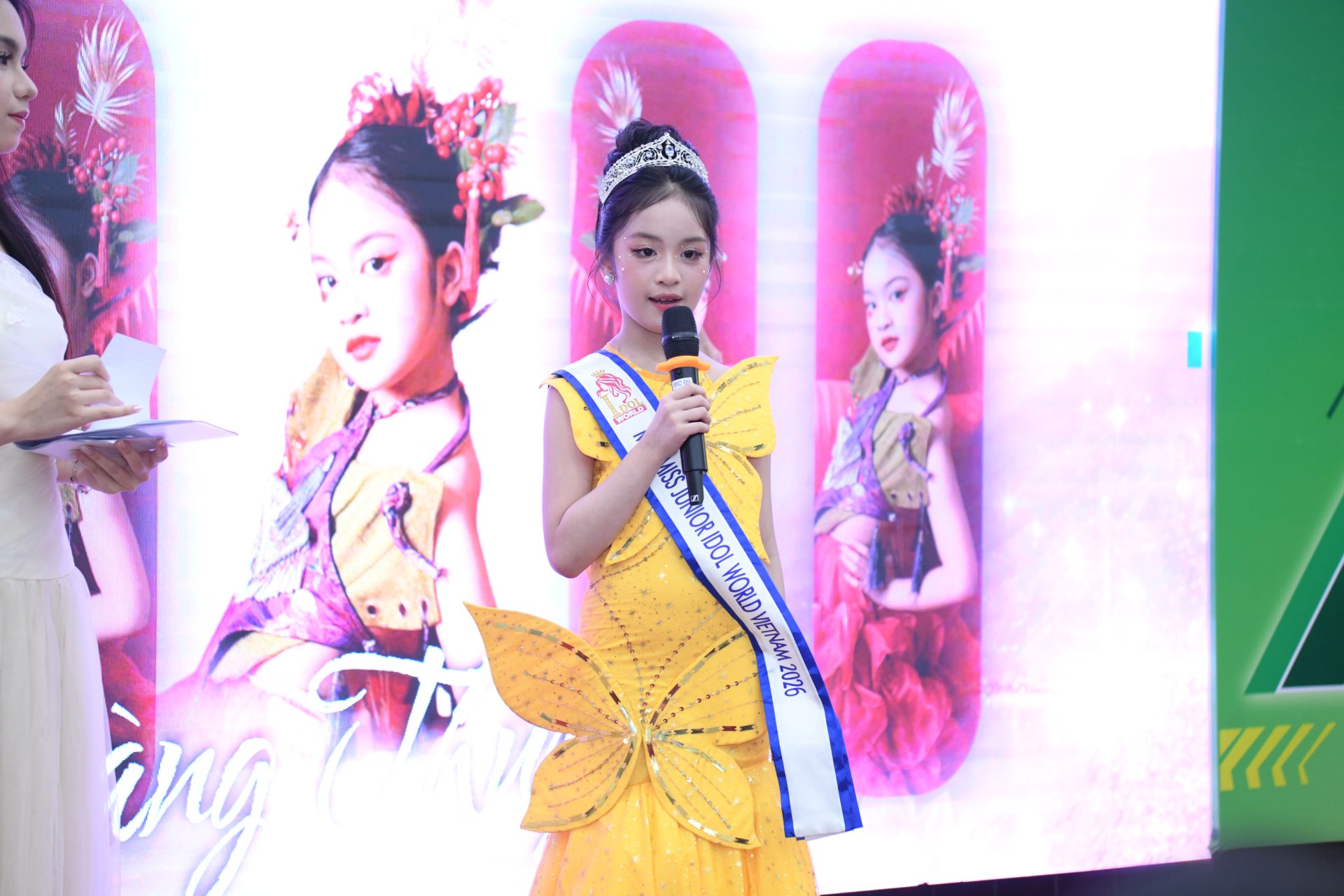 Th&uacute;y Vy chia sẻ cảm x&uacute;c khi được lựa chọn l&agrave; đại diện Việt Nam tham dự Miss Junior Idol World 2026.