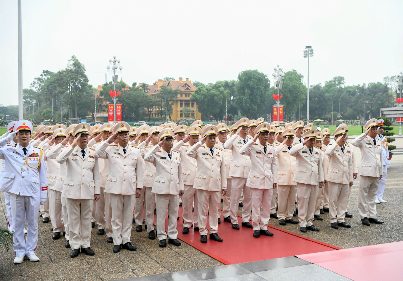 Đo&agrave;n đại biểu Đảng ủy C&ocirc;ng an Trung ương - Bộ C&ocirc;ng an.