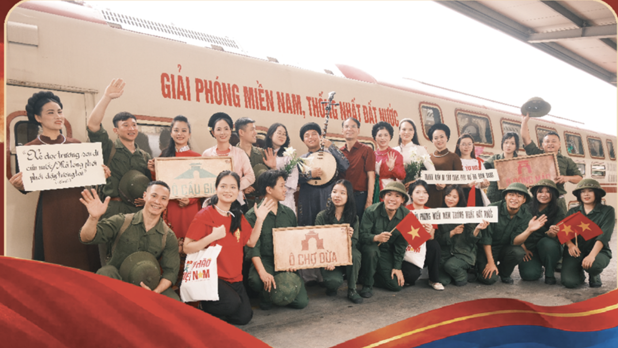 “Chuyến tàu đoàn viên” tái hiện ký ức lịch sử dịp 30/4 – 1/5